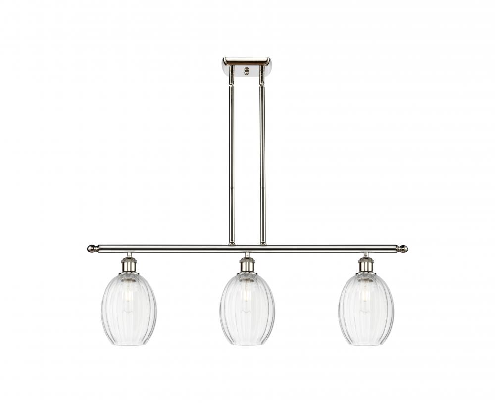 Preston Bulb - 3 Light - 36 inch - Polished Nickel - Stem Hung - Island Light