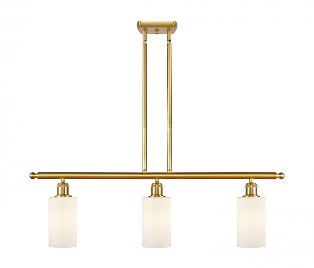 Clymer - 3 Light - 36 inch - Satin Gold - Stem hung - Island Light