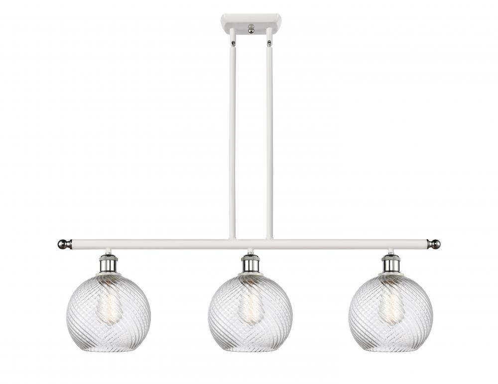 Twisted Swirl 3 Light Island Light part of the Ballston Collection