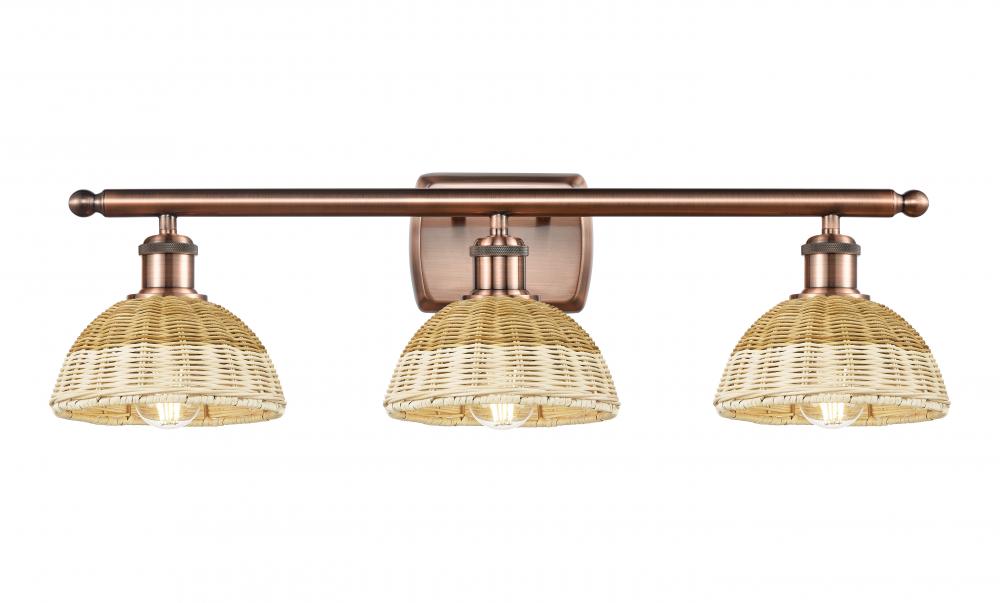 Bristol Natural II - 3 Light - 28 inch - Antique Copper - Bath Vanity Light