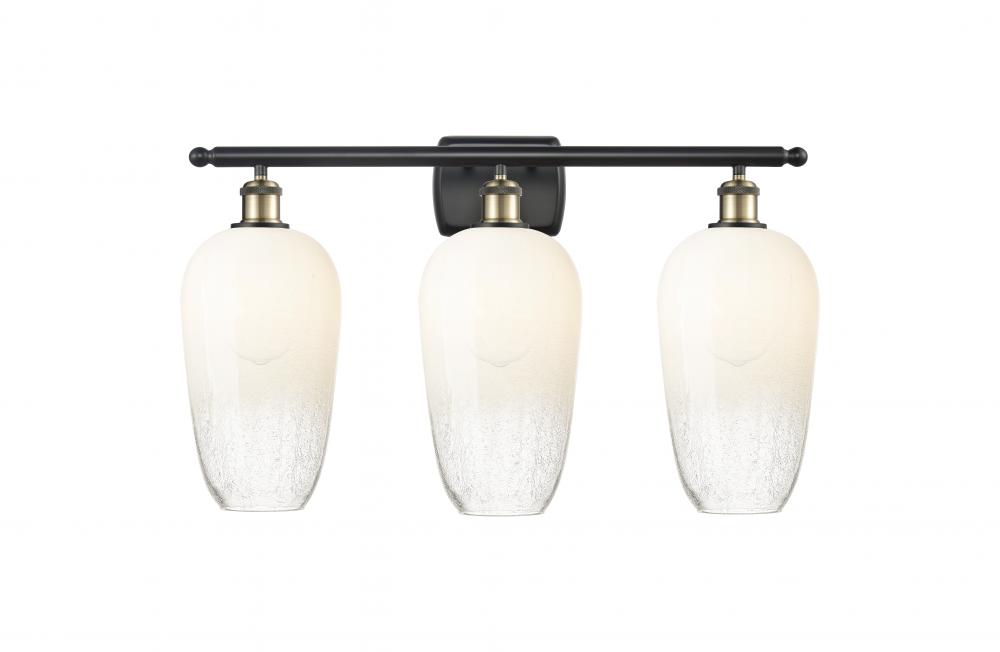 Brookhaven Flute - 3 Light - 27 inch - Black Antique Brass - Bath Vanity Light