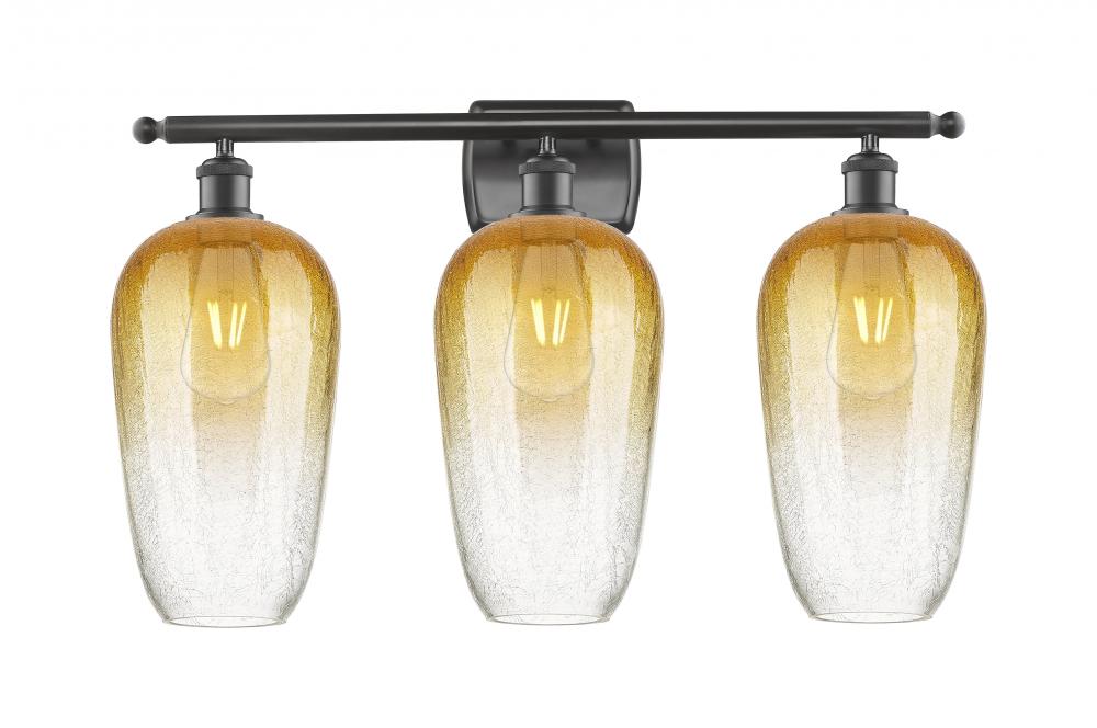 Brookhaven Flute - 3 Light - 27 inch - Oil Rubbed Bronze - Bath Vanity Light