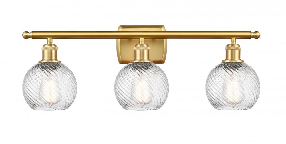 Small Twisted Swirl 3 Light Bath Vanity Light part of the Ballston Collection