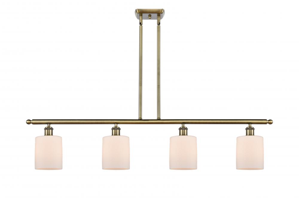 Cobbleskill - 4 Light - 48 inch - Antique Brass - Stem hung - Island Light