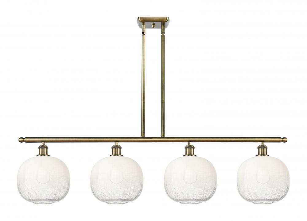 Brookhaven Sphere - 4 Light - 49 inch - Antique Brass - Stem Hung - Island Light