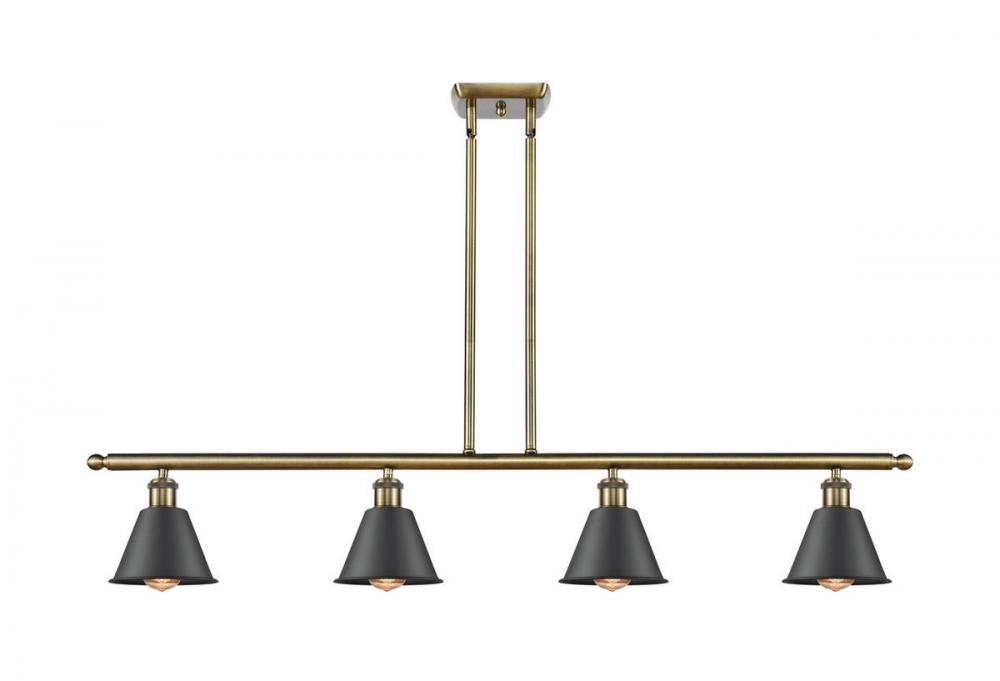 Smithfield - 4 Light - 48 inch - Antique Brass - Stem hung - Island Light