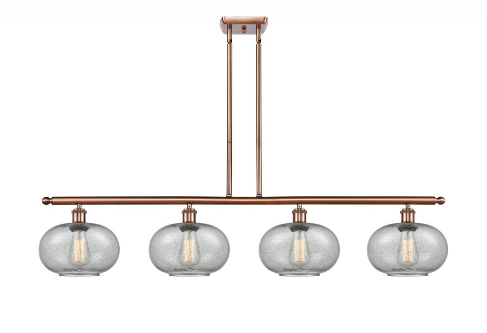Gorham - 4 Light - 48 inch - Antique Copper - Stem hung - Island Light