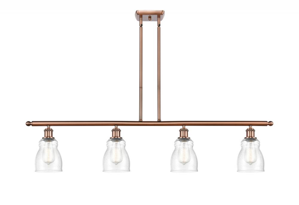 Ellery - 4 Light - 48 inch - Antique Copper - Stem hung - Island Light