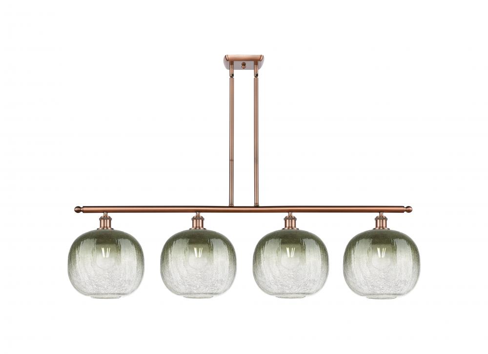 Brookhaven Sphere - 4 Light - 49 inch - Antique Copper - Stem Hung - Island Light