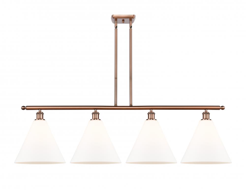 Berkshire - 4 Light - 50 inch - Antique Copper - Stem hung - Island Light