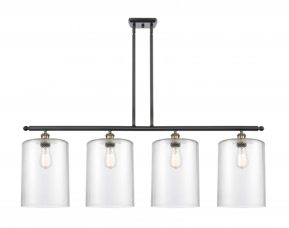 Cobbleskill - 4 Light - 48 inch - Black Antique Brass - Stem hung - Island Light