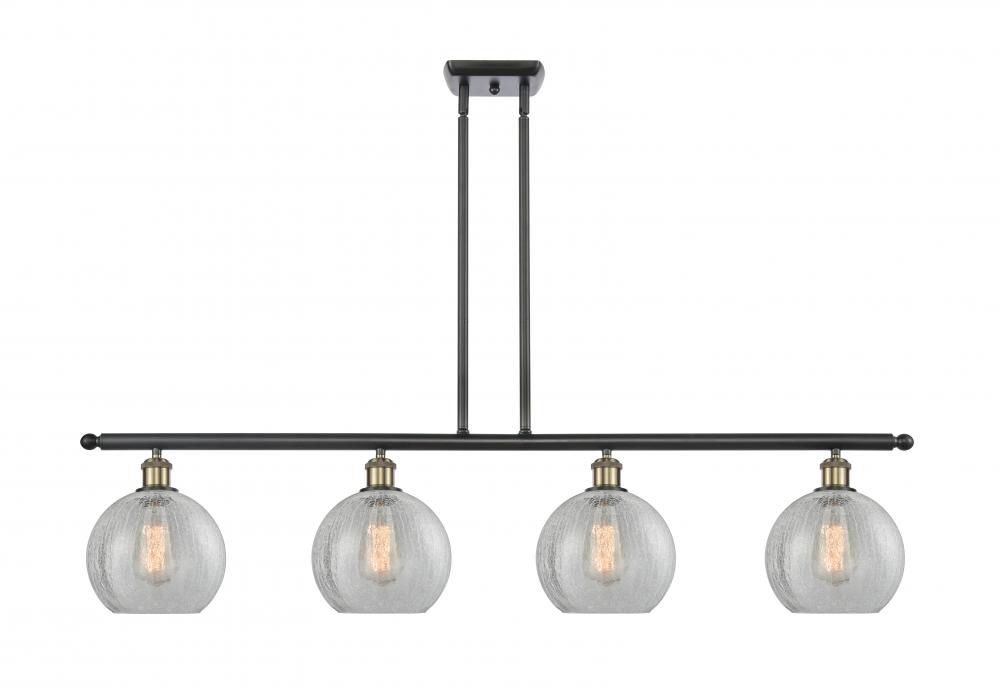 Athens - 4 Light - 48 inch - Black Antique Brass - Stem hung - Island Light