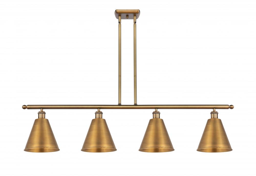 Berkshire - 4 Light - 48 inch - Brushed Brass - Stem hung - Island Light