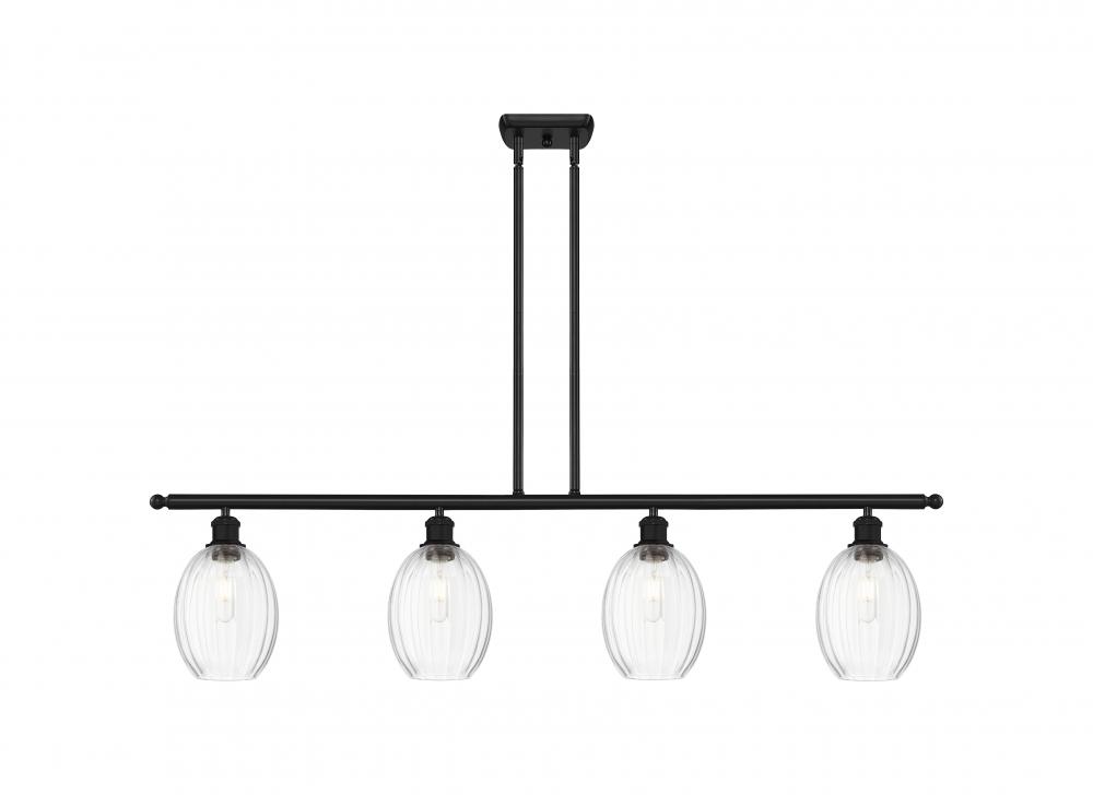 Preston Bulb - 4 Light - 48 inch - Matte Black - Stem Hung - Island Light