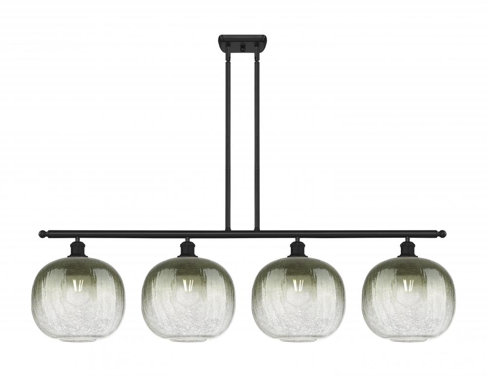 Brookhaven Sphere - 4 Light - 49 inch - Matte Black - Stem Hung - Island Light