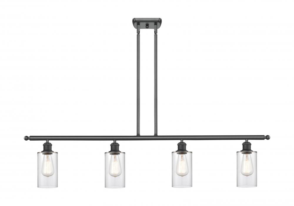 Clymer - 4 Light - 48 inch - Matte Black - Stem hung - Island Light