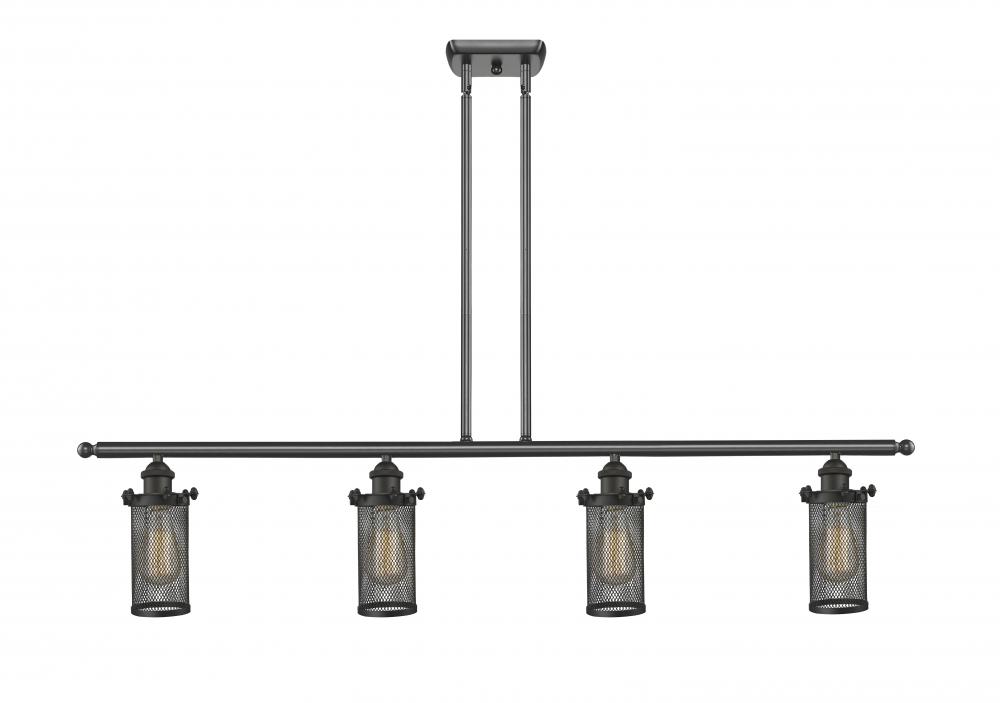 Bleecker - 4 Light - 48 inch - Oil Rubbed Bronze - Stem hung - Island Light