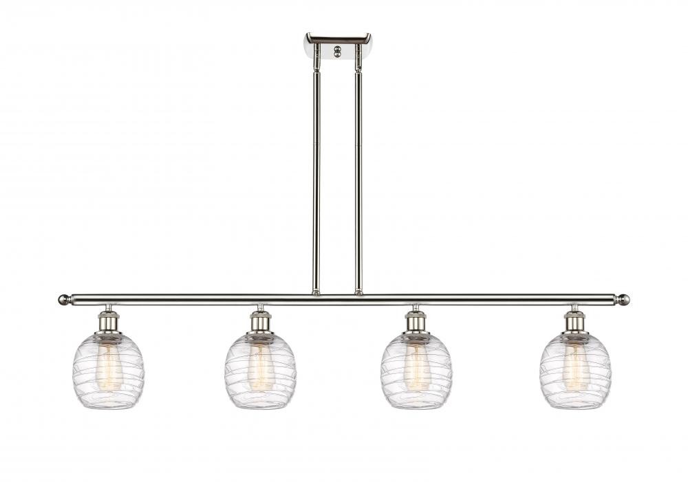 Belfast - 4 Light - 48 inch - Polished Nickel - Stem hung - Island Light