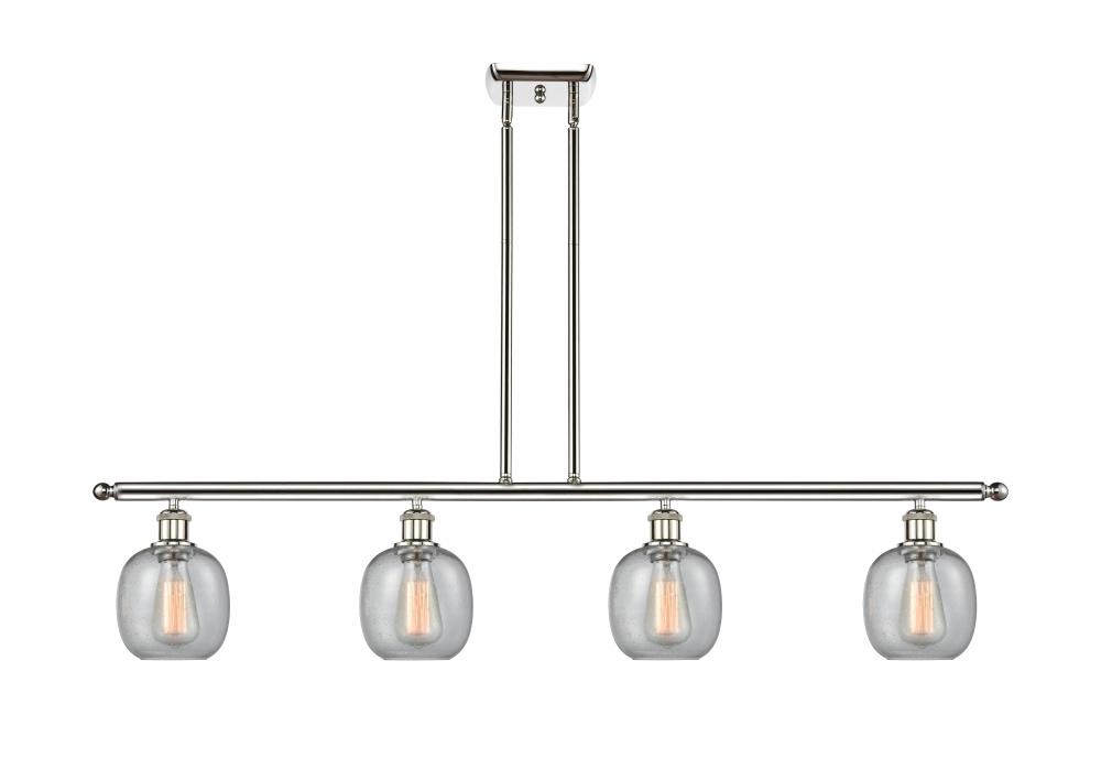 Belfast - 4 Light - 48 inch - Polished Nickel - Stem hung - Island Light