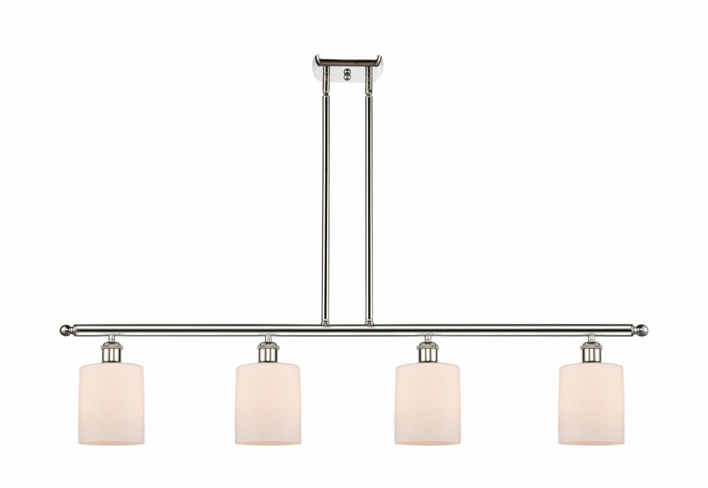 Cobbleskill - 4 Light - 48 inch - Polished Nickel - Stem hung - Island Light