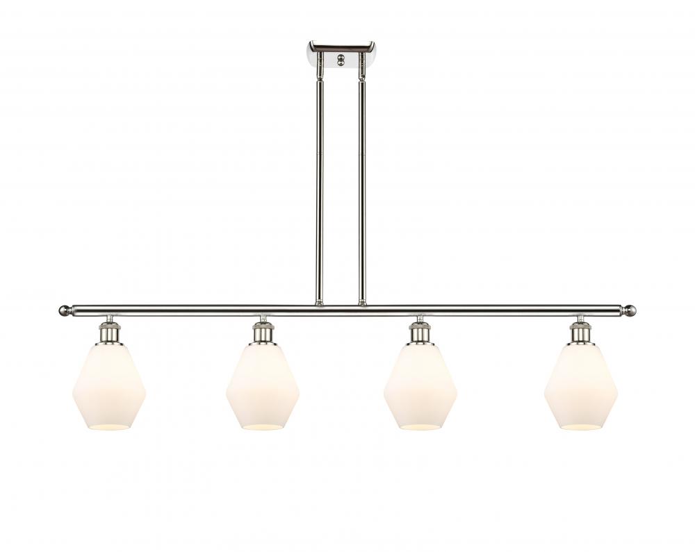 Cindyrella - 4 Light - 48 inch - Polished Nickel - Stem hung - Island Light