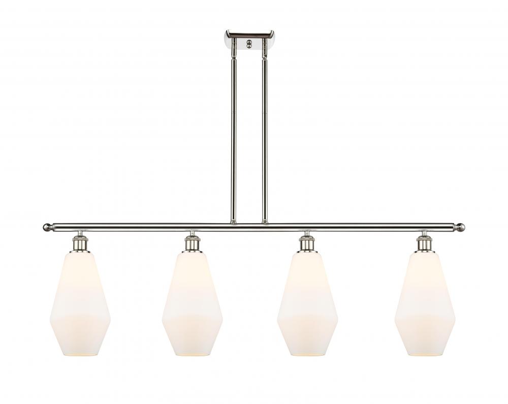 Cindyrella - 4 Light - 48 inch - Polished Nickel - Stem hung - Island Light