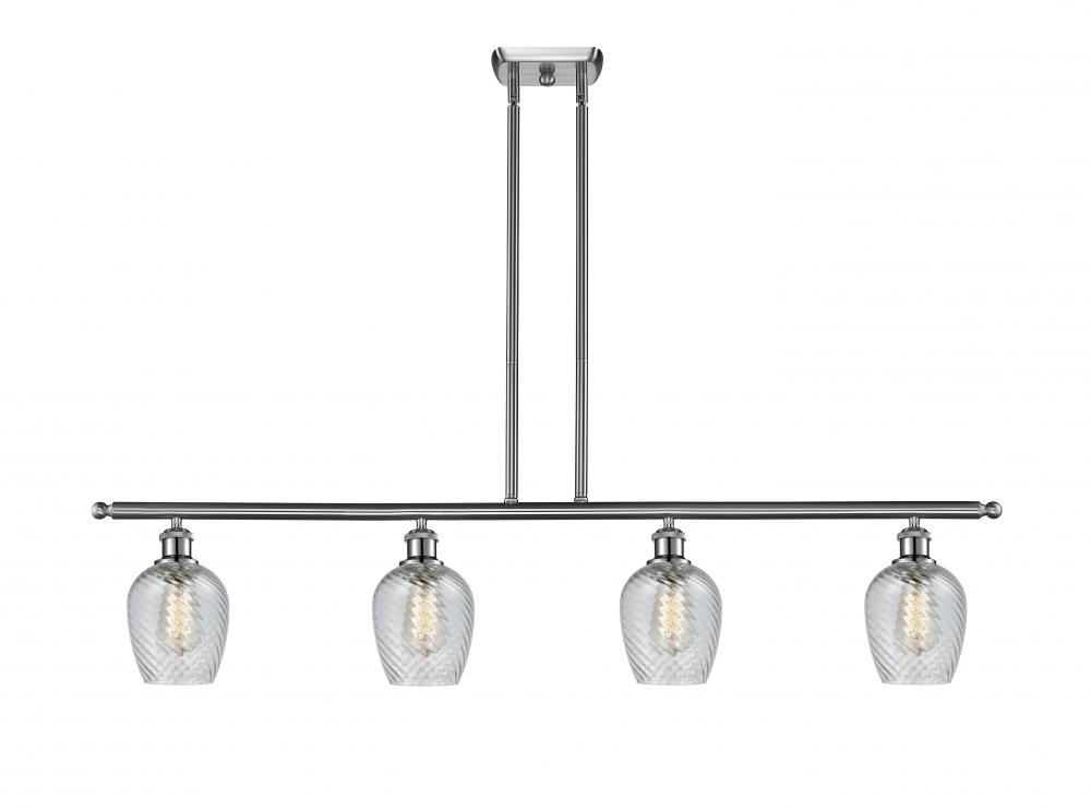 Salina - 4 Light - 48 inch - Brushed Satin Nickel - Stem hung - Island Light