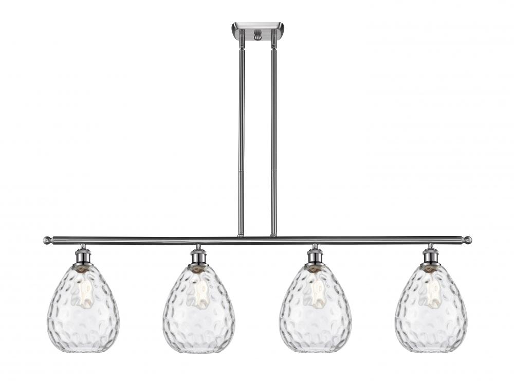 Waverly - 4 Light - 48 inch - Brushed Satin Nickel - Stem hung - Island Light