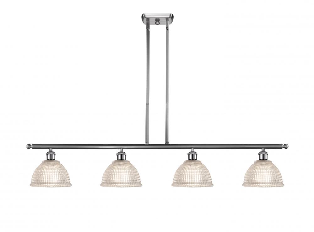 Arietta - 4 Light - 48 inch - Brushed Satin Nickel - Stem hung - Island Light