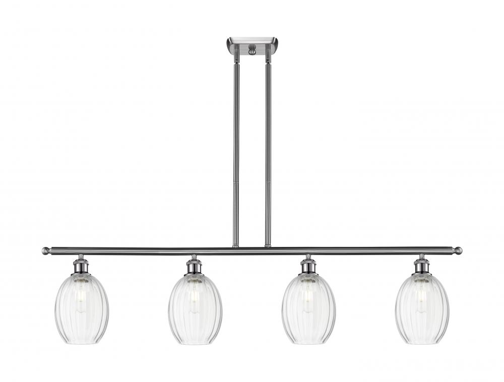 Preston Bulb - 4 Light - 48 inch - Brushed Satin Nickel - Stem Hung - Island Light