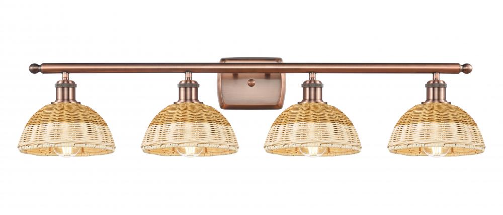 Bristol Natural II - 4 Light - 38 inch - Antique Copper - Bath Vanity Light