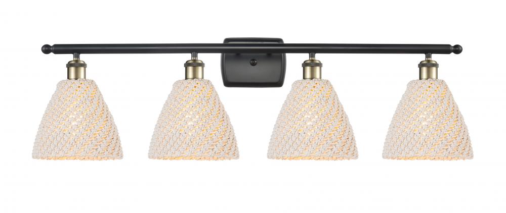 Bristol Natural - 4 Light - 38 inch - Black Antique Brass - Bath Vanity Light