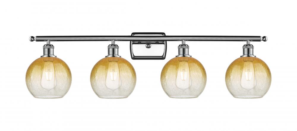 Brookhaven Globe - 4 Light - 38 inch - Polished Chrome - Bath Vanity Light