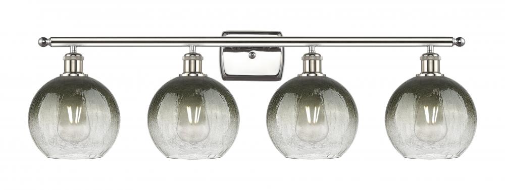 Brookhaven Globe - 4 Light - 38 inch - Polished Nickel - Bath Vanity Light
