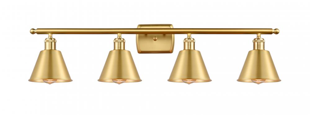 Smithfield - 4 Light - 37 inch - Satin Gold - Bath Vanity Light