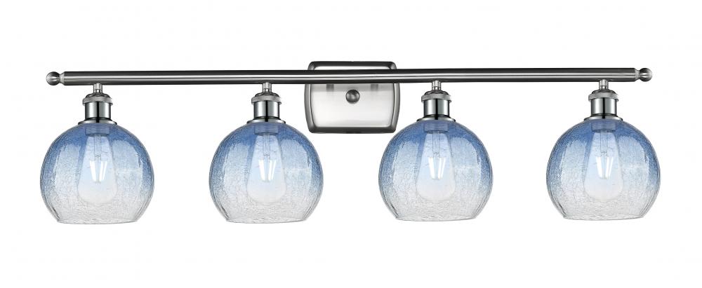 Brookhaven Globe - 4 Light - 38 inch - Brushed Satin Nickel - Bath Vanity Light