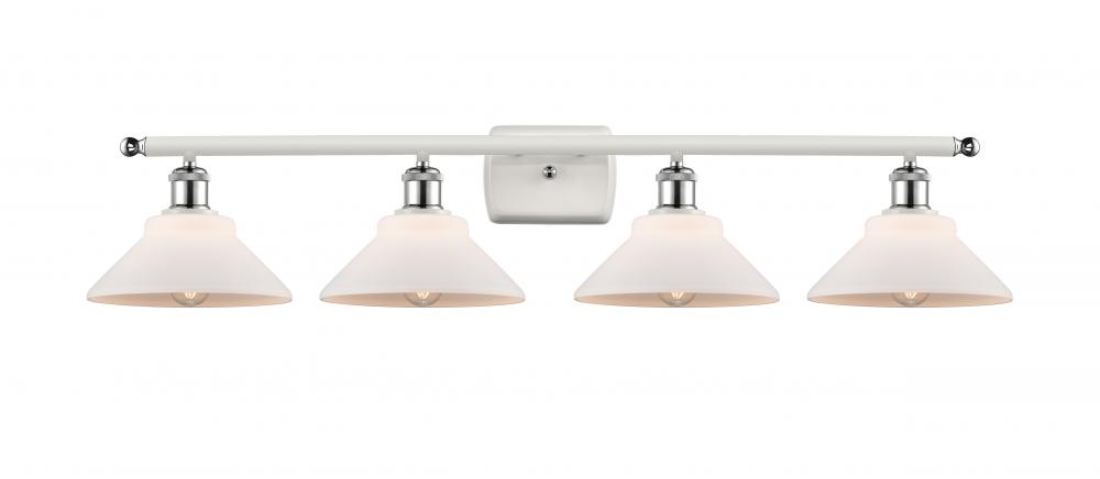 Orwell - 4 Light - 38 inch - White Polished Chrome - Bath Vanity Light
