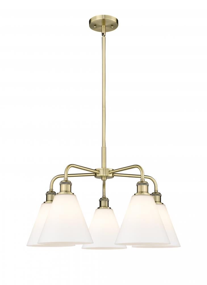Berkshire - 5 Light - 26 inch - Antique Brass - Chandelier