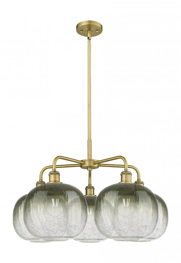 Brookhaven Sphere - 5 Light - 29 inch - Brushed Brass - Stem hung - Chandelier