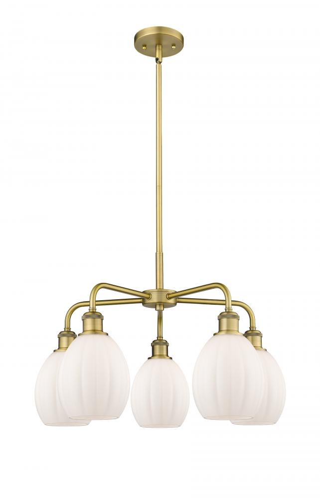 Eaton - 5 Light - 24 inch - Brushed Brass - Chandelier