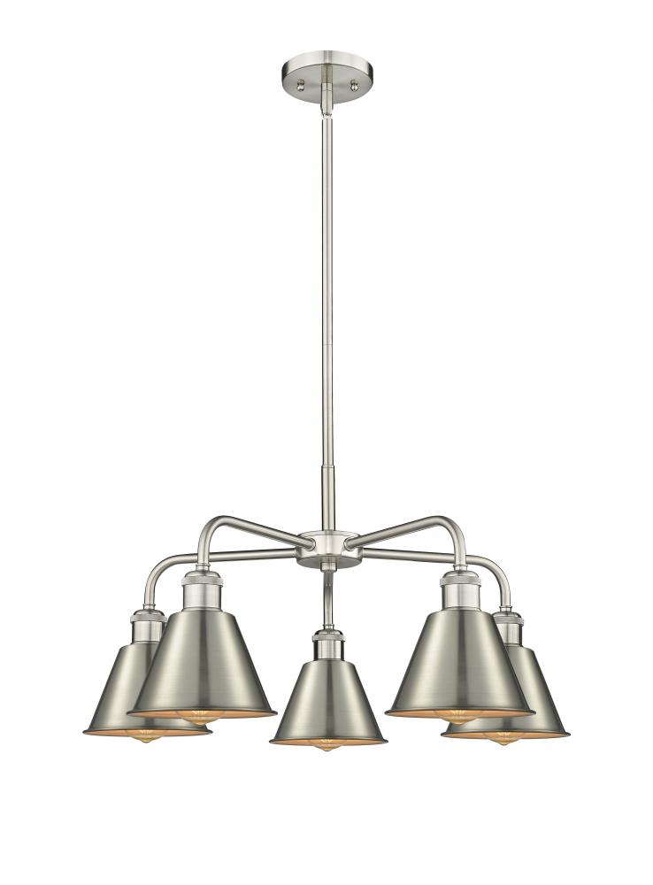 Ballston - 5 Light - 25 inch - Satin Nickel - Chandelier