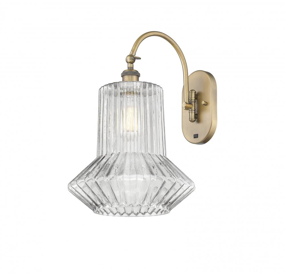 Springwater - 1 Light - 12 inch - Brushed Brass - Adjustable Swing Arm