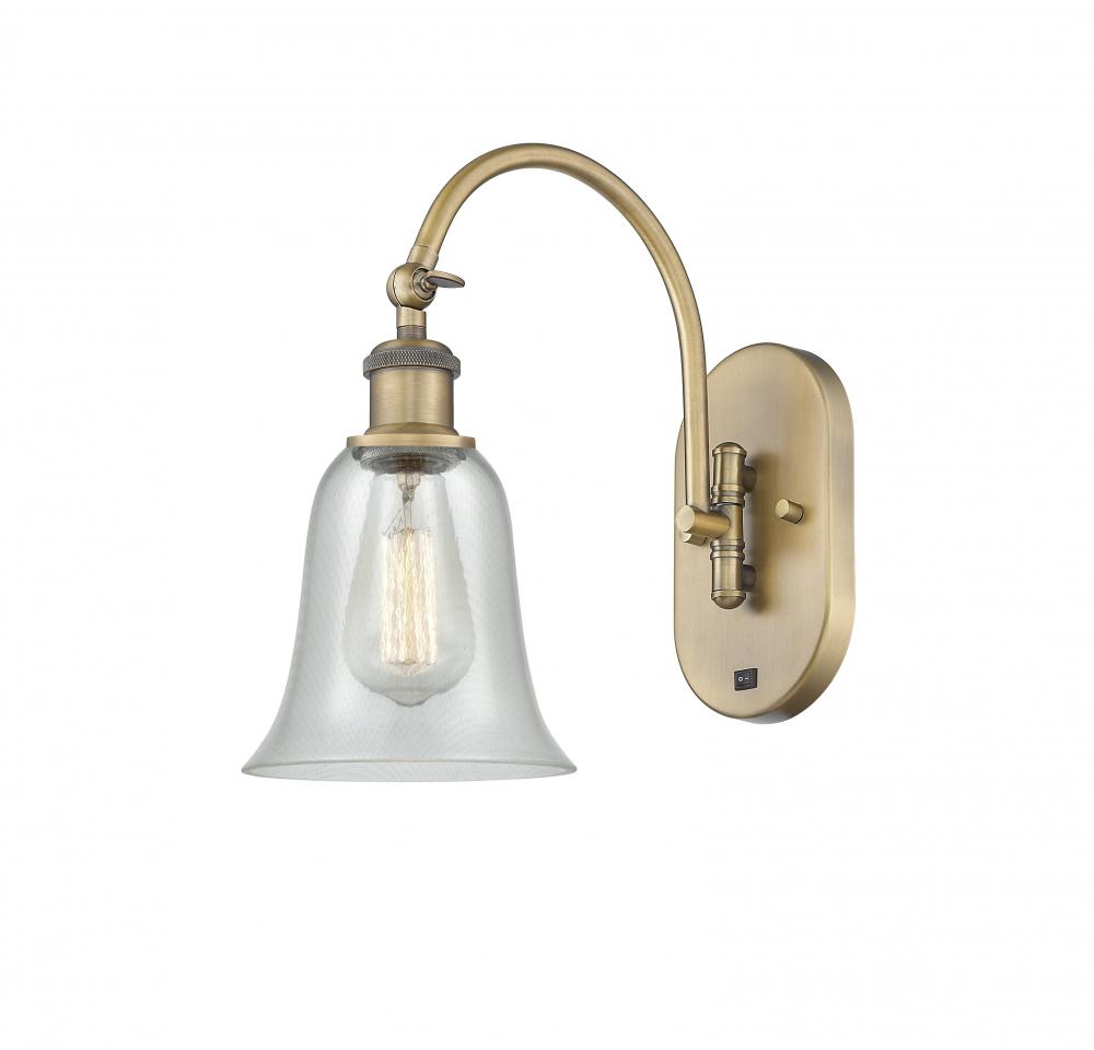 Hanover - 1 Light - 6 inch - Brushed Brass - Adjustable Swing Arm