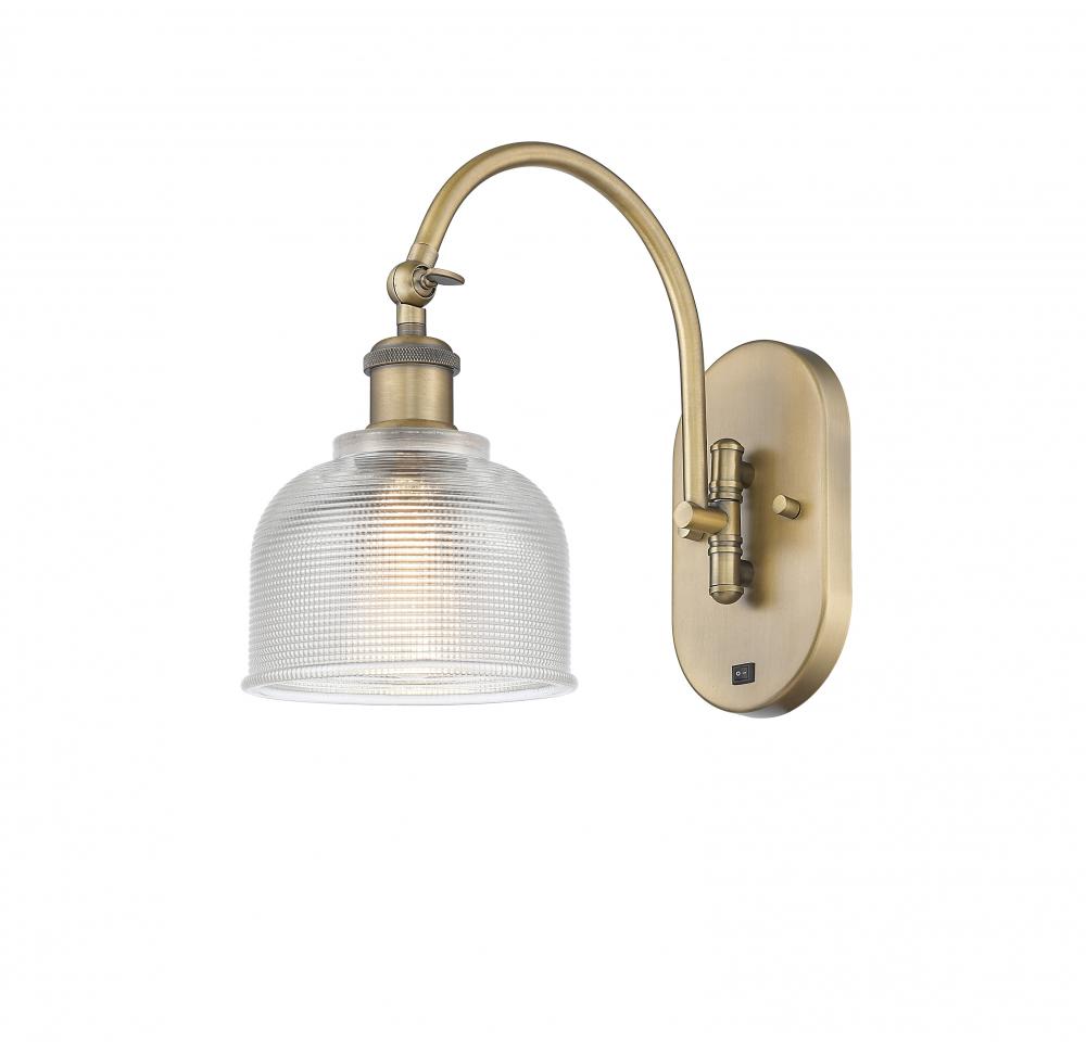 Dayton - 1 Light - 6 inch - Brushed Brass - Adjustable Swing Arm