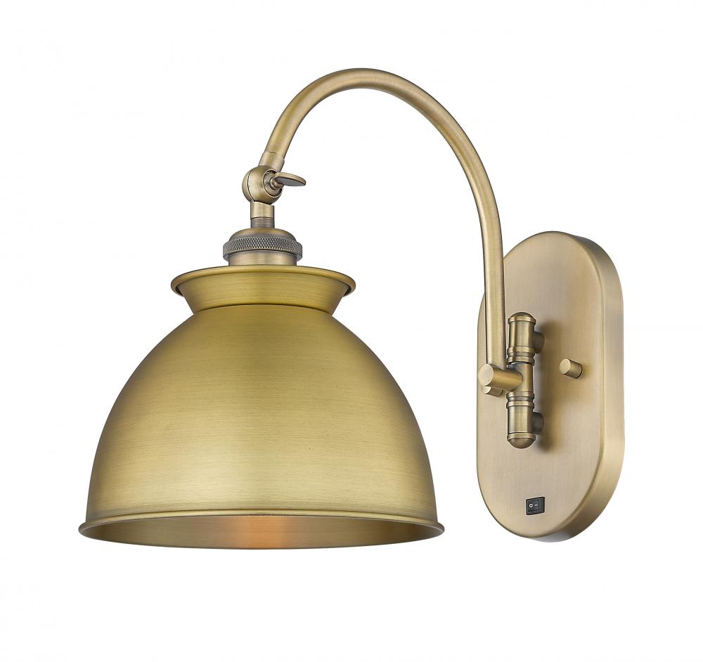 Adirondack - 1 Light - 8 inch - Brushed Brass - Adjustable Swing Arm