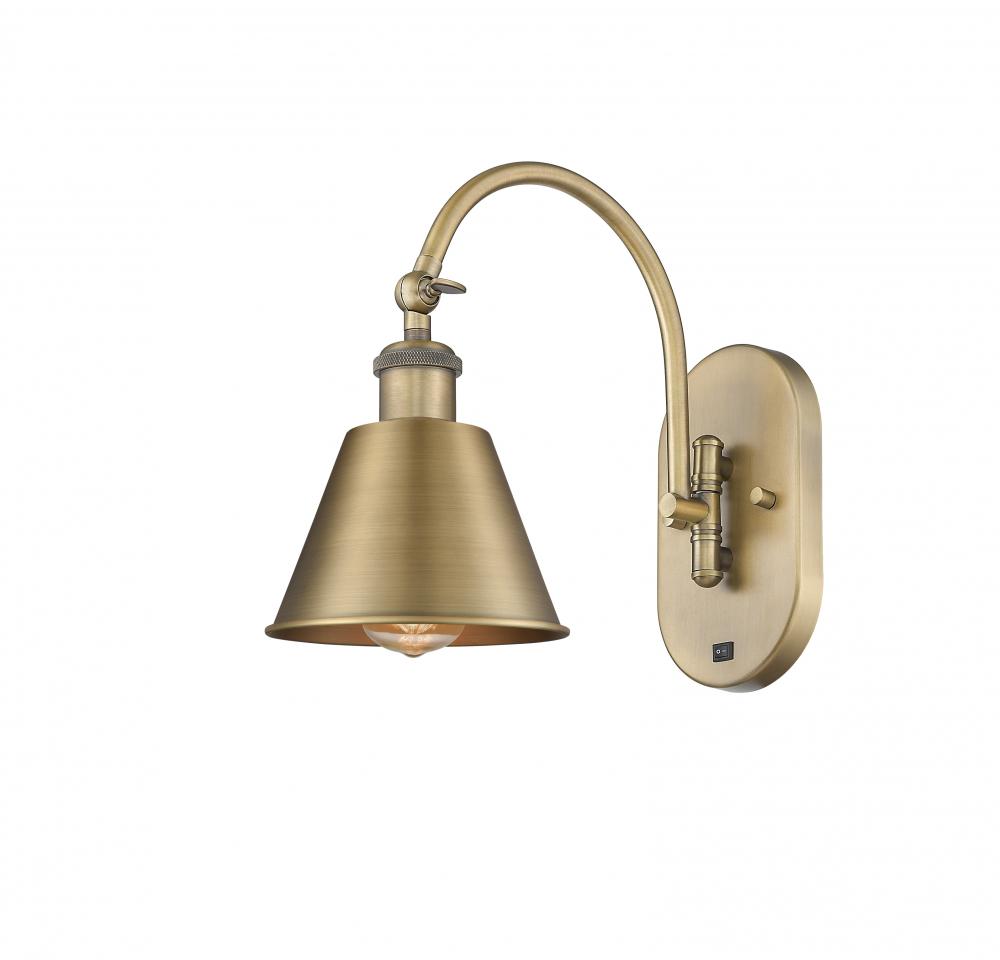 Smithfield - 1 Light - 7 inch - Brushed Brass - Adjustable Swing Arm
