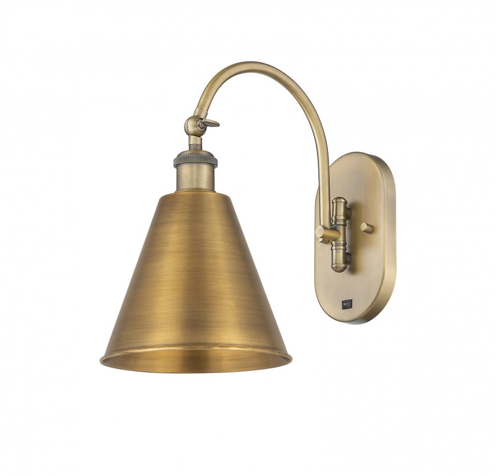Berkshire - 1 Light - 8 inch - Brushed Brass - Adjustable Swing Arm