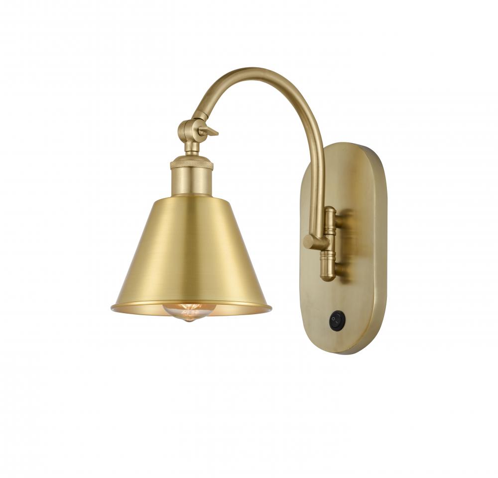Smithfield - 1 Light - 7 inch - Satin Gold - Adjustable Swing Arm