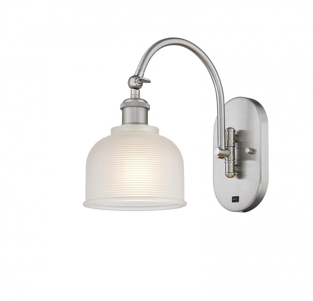 Dayton - 1 Light - 6 inch - Brushed Satin Nickel - Adjustable Swing Arm