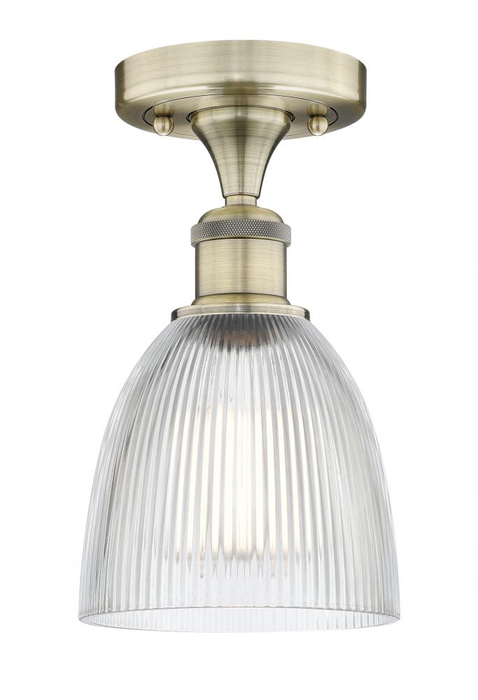 Castile - 1 Light - 6 inch - Antique Brass - Semi-Flush Mount